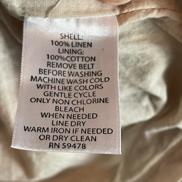 Cynthia Rowley 100% Linen Sleeveless All Over Print Sheath Dress Women's 6 - Picture 7 of 7